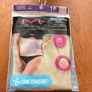 New Flexees Maidenform Waist Nipper large beige nude comfort shape wear